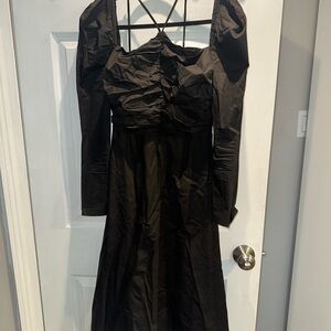 Astr Black Long Sleeve Dress